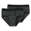 Schiesser Herren 2PACK Sportslip Classic Daywear Schwarz 6/L