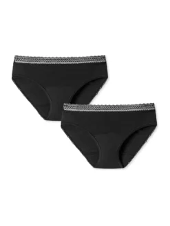 SCHIESSER Damen Perioden-Slip, 2er Pack - Secret Care, Menstruations-Unterhose Schwarz M/L -Günstiges Mode Wucht Geschäft 63aaefb6b7d7bd91ddb9ad55e8de5dd0
