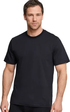 Schiesser Herren Unterhemd American T-Shirt Rundhals Doppelpack Box - 008150, Größe Herren:L, Farbe:schwarz -Günstiges Mode Wucht Geschäft 64868dc96440143cda4a6a878f987b85
