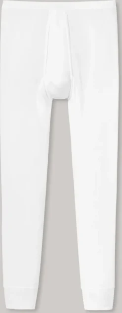 Schiesser Herren Lange Unterhose Hose Lang Feinripp Box - 005135, Größe Herren:5, Farbe:weiss