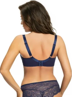 Gorsenia K357 Blanca Bügel BH Dame Dessous Spitze Geblümt Regulierbar Setteil EU, Dunkelblau, 90E -Günstiges Mode Wucht Geschäft 66452dde2553a4f74791745840287b63