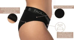 Paolo Renzo Damen Slip SPORT LINE 3 Stück - Baumwoll Slip - Sport Slip - Größe M - Grau -Günstiges Mode Wucht Geschäft 682ce839ff4b69f86b8ade2598ae1bc1