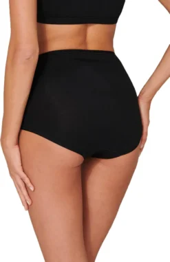 SCHIESSER Damen Slip 2er Pack - Maxi, Unterhose, Baumwolle Stretch 95/5, Uni Schwarz XL -Günstiges Mode Wucht Geschäft 6a9c04965c6444ba0b615d00e96ba59d