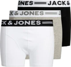 JACK & JONES Junior Kinder Boxershorts SENSE 3er Pack Boxershorts 95% Baumwolle, 5% Elasthan Kurz -Günstiges Mode Wucht Geschäft 6fc3709f0dbc971734372b301a7e73ee