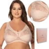 Gaia - Bh 1162 - Damen BH MELODIA Ohne Bügel Soft BH Große Größen Plus Size Beige - 85G -Günstiges Mode Wucht Geschäft 73f6d9365b30eadbd26b4aae53f95aee