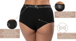 Paolo Renzo Damen Panty SPORT LINE 6 Stück - Baumwoll Panty - Sport Panty - Größe L - Schwarz -Günstiges Mode Wucht Geschäft 781ec59ce80296ad4370d7c0e351f94b