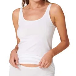 SCHIESSER Damen Trägertop, 2er Pack - Single Jersey, Serie 95/5, Uni Weiß 3XL -Günstiges Mode Wucht Geschäft 78523803bbf13380cdc5be7d778cd0ea