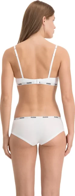 PUMA Damen Iconic Hipster, 3er Pack - Soft Baumwolle Stretch Weiß M -Günstiges Mode Wucht Geschäft 79086263fda6c931a68c9827fb154717