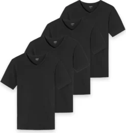 Uncover By Schiesser 4er Pack Basic Unterhemd / Shirt Kurzarm T-Shirts Mit Perfekter Passform, Hochwertige Verarbeitung Und Hohe Formstabilität, Weiche Single Jersey Qualität