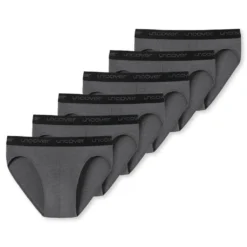 Uncover By Schiesser 6er Pack Basic Rio Slip / Unterhose Elastikbund Aus Webgummi Mit Logo, Hochwertig Verarbeitet, Bequemes Tragegefühl
