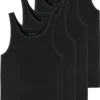 Schiesser 4er-Pack - 95/5 - Organic Baumwolle Unterhemd / Tanktop Tiefer Rundhalsausschnitt, Perfekter Sitz, Elastische Single-Jersey Qualität -Günstiges Mode Wucht Geschäft 7bcfde451847ef2ca00c142ec16e71fa