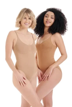Shaping-Body - Figurformend - Shapewear Damen - Bauch-Weg Shaper - Formbody - Shaping-Unterwäsche - (S, Hell-Beige) 3000-MS-CC -Günstiges Mode Wucht Geschäft 7d4d51cef3a985e96d7576486f733917