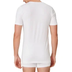 Schiesser 2er-Pack - 95/5 - Organic Baumwolle Unterhemd / Shirt Kurzarm Tiefer V-Aussschnitt, Elastische Single-Jersey Qualität, Perfekter Sitz -Günstiges Mode Wucht Geschäft 7e56827c538f249fbdd6aeed80f5ebb1