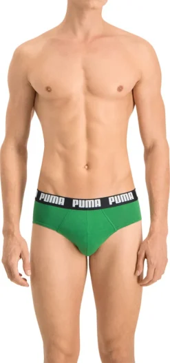 PUMA Herren Slips - Basic Brief, Everyday, 2er Pack Grün M -Günstiges Mode Wucht Geschäft 7f709a503d9360c32f506ad2f44a388e