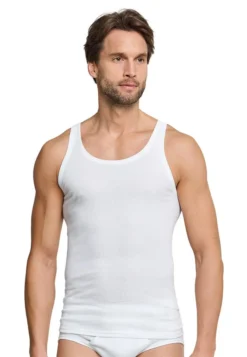 SCHIESSER 1/2 Arm Unterhemd Herren Essentials Baumwolle Doppelripp -Günstiges Mode Wucht Geschäft 7f935bd14f35a67d3d8cd4f91895d1e4