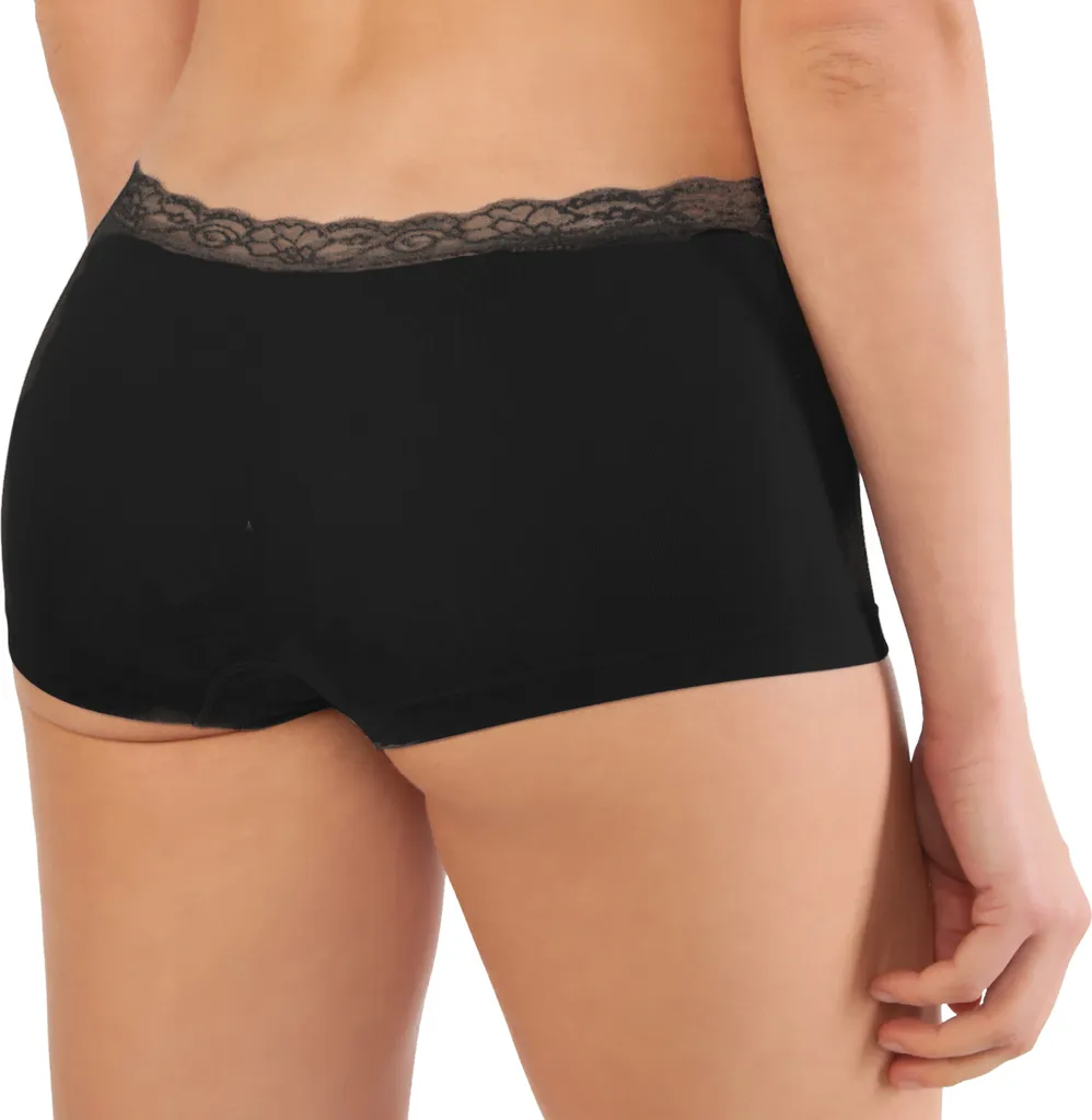 6er-Set Seamless Damen-Pantys Mit Spitze, In Schwarz Oder Als Farb-Mix, Größe:XL, Farbe:Schwarz Set 5 6er-Set Seamless Damen-Pantys Mit Spitze, In Schwarz Oder Als Farb-Mix, Größe:XL, Farbe:Schwarz Set – Bild 3
