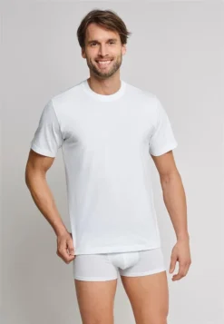 Schiesser American T-Shirt Rundhals Doppelpack - Weiß Größe: L -Günstiges Mode Wucht Geschäft 816700f940841276678b516a9170f72e