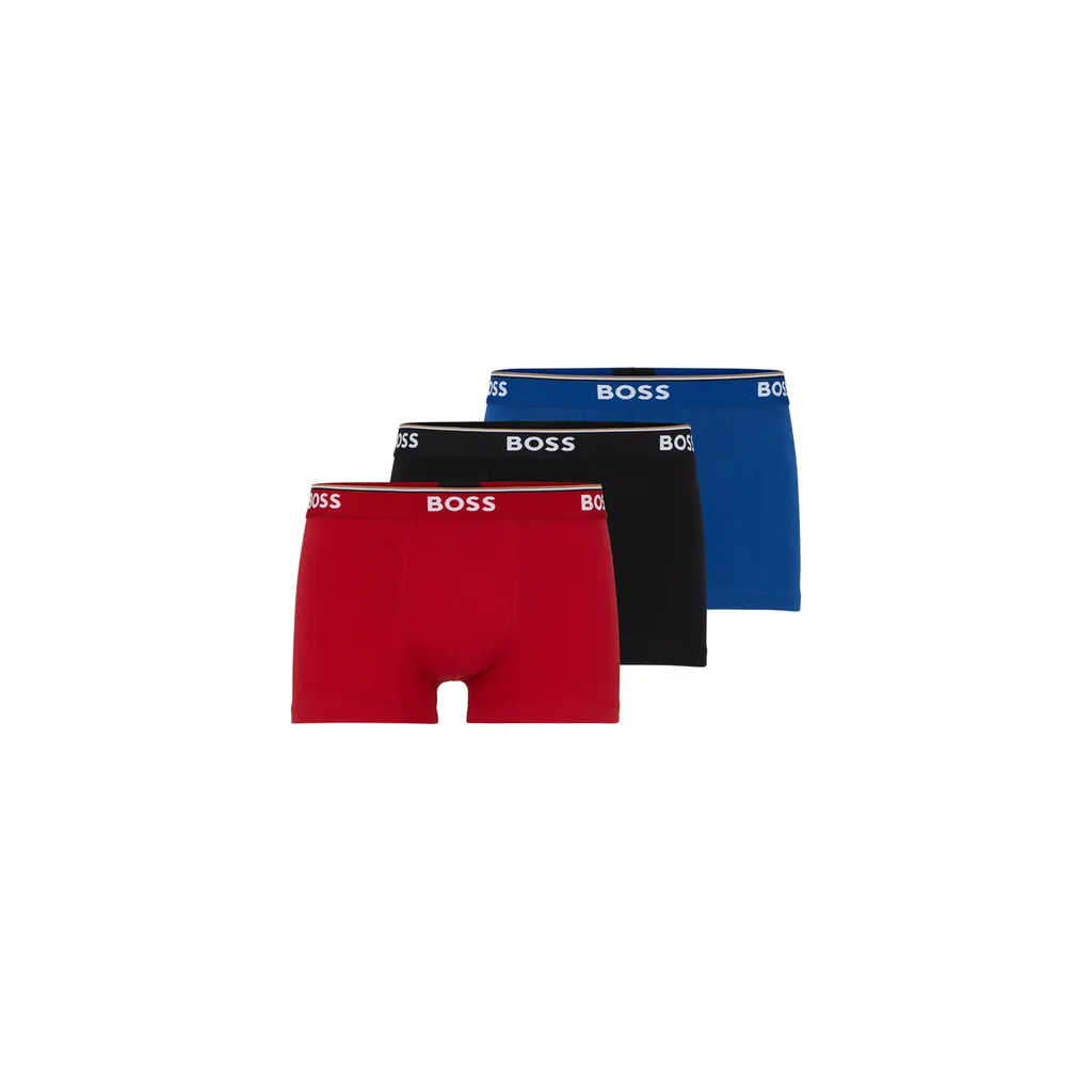 Hugo Boss BOSS Herren Boxershorts Trunk Unterhosen Baumwolle Stretch 3er Pack L 1xRot/Blau/Schwarz 9 Hugo Boss BOSS Herren Boxershorts Trunk Unterhosen Baumwolle Stretch 3er Pack L 1xRot/Blau/Schwarz – Bild 7