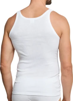 2er - Pack Schiesser Herren Unterhemden Ohne Arm, Doppelripp, Weiß, Achselhemden, Größe:7 (XL) -Günstiges Mode Wucht Geschäft 822216339b5d4317a67058fc57dc6114