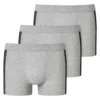 SCHIESSER Herren Shorts 3er Pack - 95/5, Baumwolle Stretch, Seitenstreifen Grau 4XL -Günstiges Mode Wucht Geschäft 830594709e85091a8973296d57545147
