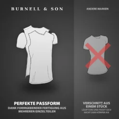 Burnell & Son Unterhemd Herren Mit V-Ausschnitt 3er Pack - T-Shirt Extra Lang Mit Kurzarm Aus Baumwolle Basic Slim Fit -Günstiges Mode Wucht Geschäft 84078aa2e185a442888f180392babea8