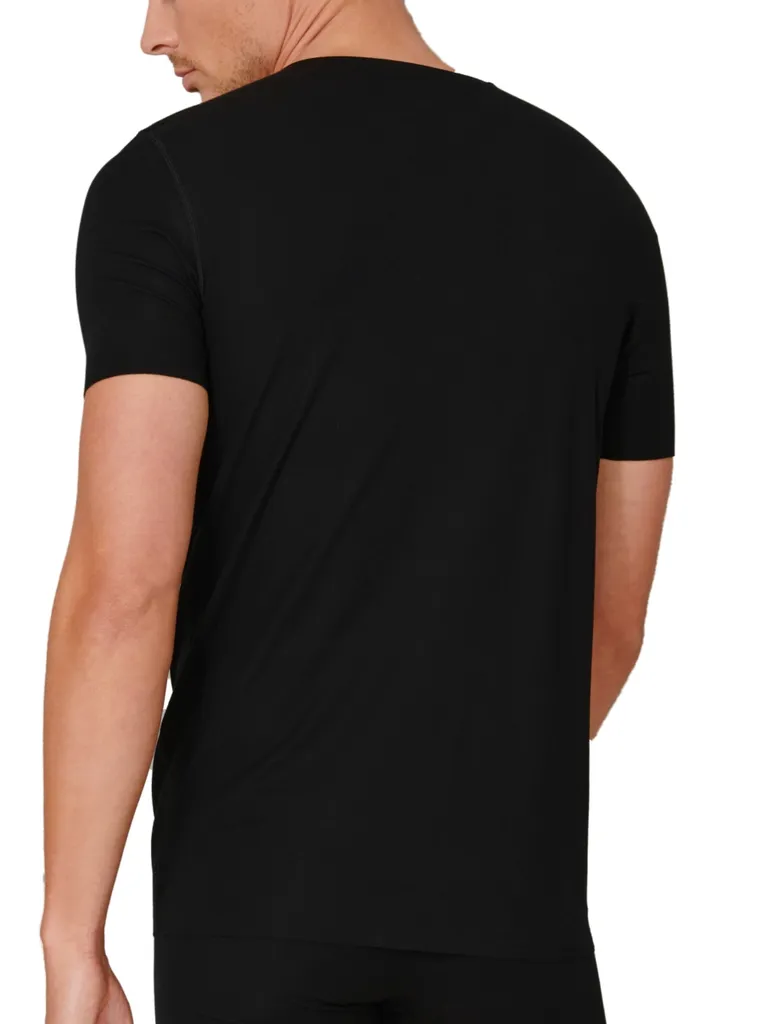 Schiesser Herren T-shirt V-Ausschnitt Laser Cut Schwarz 7/XL 5 Schiesser Herren T-shirt V-Ausschnitt Laser Cut Schwarz 7/XL – Bild 3