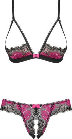 Obsessive Tulia Eleganter BH Set Mit Offener Hintern 2 Teilig -Günstiges Mode Wucht Geschäft 85cd084e3fc509d03bdbf40c522b07e1