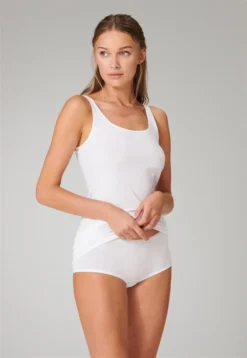 SCHIESSER Damen Trägertop, 2er Pack - Single Jersey, Serie 95/5, Uni Weiß 3XL -Günstiges Mode Wucht Geschäft 869035ad8e2554f2df38d218b072b76b