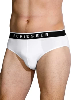 SCHIESSER Herren Rio-Slip 3er Pack - Serie "95/5", Logobund, S-XXL Weiß XL -Günstiges Mode Wucht Geschäft 87699ed4a64b11a3912c7ca53c42e6c2