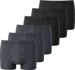 Schiesser Unterhose Unterwäsche Boxershort Short Uncover Schwarz-grau XL (Herren)