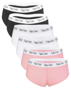 6er-Set Damen-Panties Mit Pfiffigem Designer-Bündchen, Größe:S, Farbe:2x Schwarz/2x Weiß/2x Rosa -Günstiges Mode Wucht Geschäft 8894fc93f1c172fb5d6c2420e02d9415