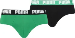 PUMA Herren Slips - Basic Brief, Everyday, 2er Pack Grün M -Günstiges Mode Wucht Geschäft 894c6a06b46ba5bcbab49b256bf5613a