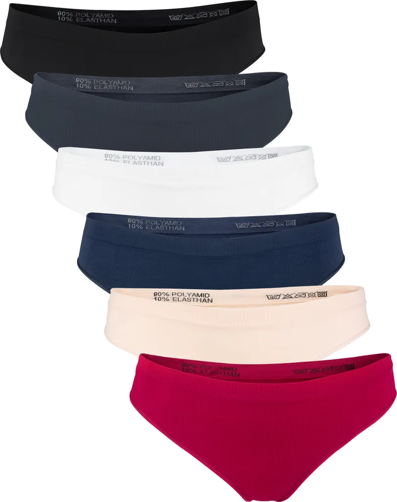 6er-Set Nahtlose Damen-Strings In Verschiedenen Y Farben 3 6er-Set Nahtlose Damen-Strings In Verschiedenen Y Farben