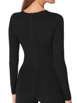 Schiesser Damen Shirt Langarm 1/1 Arm Sehr Elastisch - 155414, Größe Damen:L, Farbe:schwarz -Günstiges Mode Wucht Geschäft 8aa38c835cc28f774791244b34ab241b
