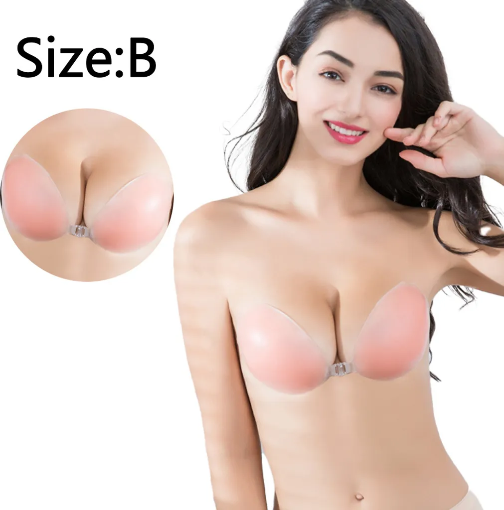 Selbstklebender BH, Trägerloser, Klebriger, Unsichtbarer Push-Up-Silikon-BH Für Frauen,klassisch,B 5 Selbstklebender BH, Trägerloser, Klebriger, Unsichtbarer Push-Up-Silikon-BH Für Frauen,klassisch,B – Bild 3