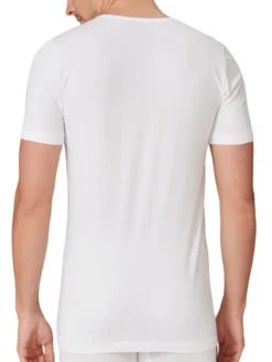 Schiesser 2er-Pack - 95/5 - Organic Baumwolle Unterhemd / Shirt Kurzarm Tiefer V-Aussschnitt, Elastische Single-Jersey Qualität, Perfekter Sitz -Günstiges Mode Wucht Geschäft 8f83c53ba1c1dd05bb79ddf07a64a6d5