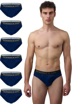 Burnell & Son 6er Pack - Basic Slip / Unterhose Perfekte Passform, Extra Elastischer Bund, Doppelvernähung Im Hüftbereich -Günstiges Mode Wucht Geschäft 926c1003d9ec70f05fb69450aa61700a