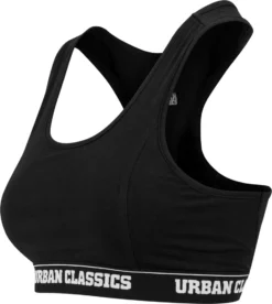 Urban Classics Damen Sport-BH Logo Bra TB1490 Schwarz Black 3XL -Günstiges Mode Wucht Geschäft 92b308dc80cc47d01ab5d1a980183115