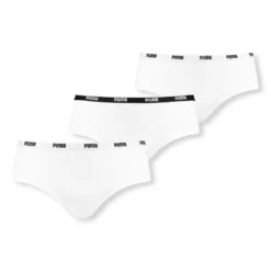 PUMA Damen Iconic Hipster, 3er Pack - Soft Baumwolle Stretch Weiß M -Günstiges Mode Wucht Geschäft 979f08b6a517084db7fcee6afac4d8e7
