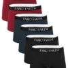 Fabio Farini 6er Unterhosen Herren Set - Enge Boxershorts Baumwolle - Retroshorts Unterwäsche, Größe:L, Farbe:2 Schwarz/2 Navy/2 Rot -Günstiges Mode Wucht Geschäft 97a689738b05043e72aaeb33398f7461