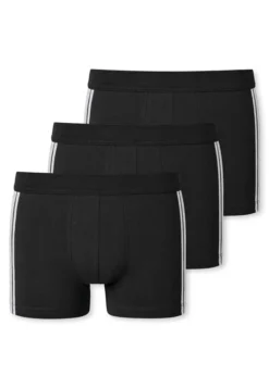SCHIESSER Herren Shorts 3er Pack - 95/5, Baumwolle Stretch, Seitenstreifen Grau 4XL -Günstiges Mode Wucht Geschäft 97b1f01a80ca397f9e23775cb7226cd2