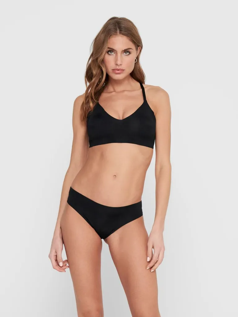 ONLY Damen Slip Nahtlos 3-er Pack Low Rise Taillen Unterhosen Unterwäsche Panties ONLTRACY, Farben:Schwarz, Größe:XS 4 ONLY Damen Slip Nahtlos 3-er Pack Low Rise Taillen Unterhosen Unterwäsche Panties ONLTRACY, Farben:Schwarz, Größe:XS – Bild 2