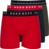 HUGO BOSS Herren Boxer Briefs - Logobund, Baumwolle Stretch, 3er Pack Rot/Blau/Braun L -Günstiges Mode Wucht Geschäft 9926c242d3d06f1d65ae16c19034b9bd