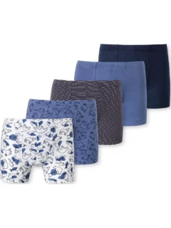 SCHIESSER Kinder Boxershorts 5er Pack Boxershorts Wandern 95% Baumwolle, 5% Elasthan Kurz