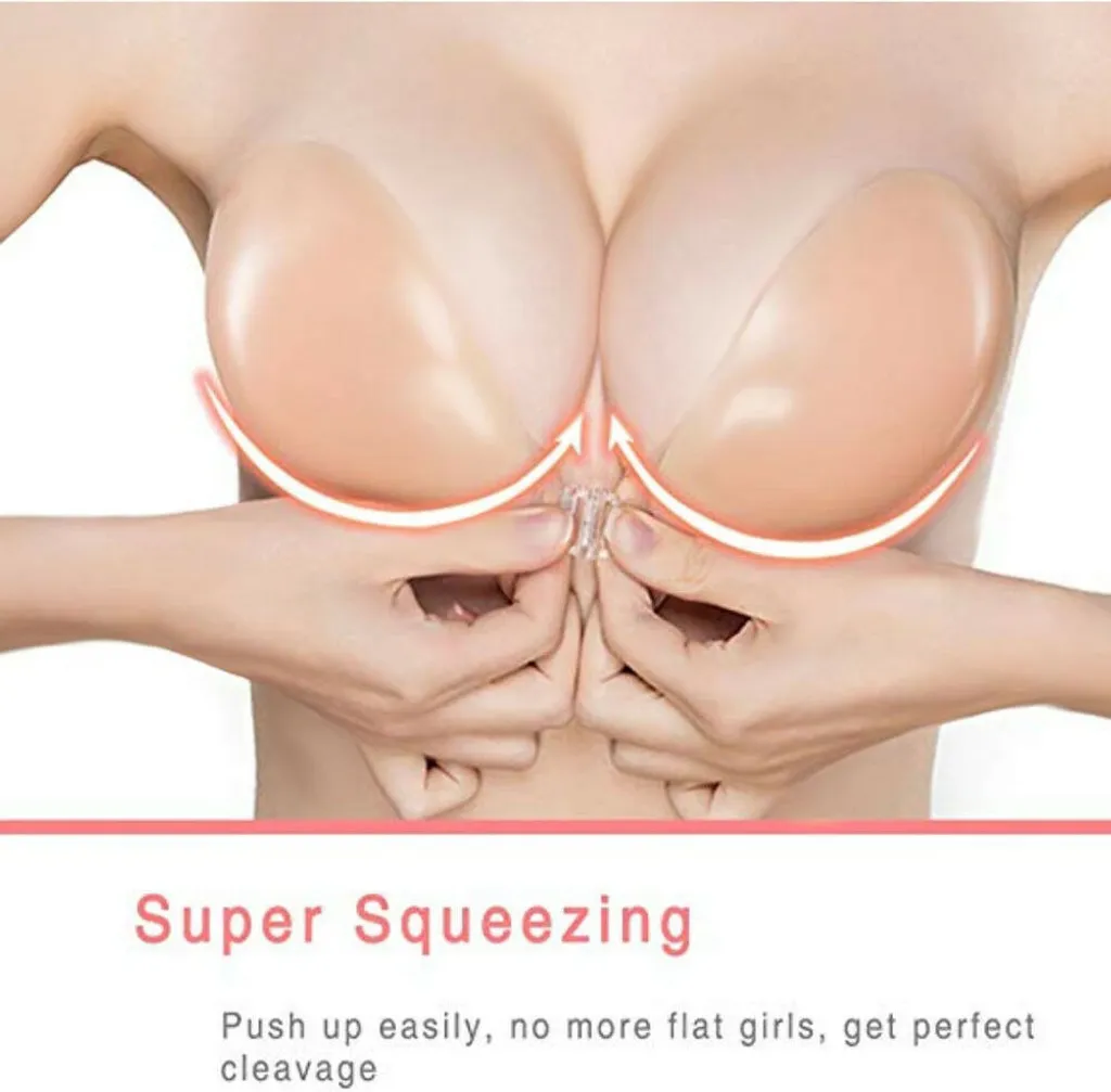 Silikon BH Selbstklebend Magic Klebe Push-Up Bra Gel Rückenfrei Einlage Bra Abendkleid Trägerloser (Cup C) 14 Silikon BH Selbstklebend Magic Klebe Push-Up Bra Gel Rückenfrei Einlage Bra Abendkleid Trägerloser (Cup C) – Bild 12