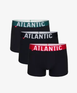 3er Pack Boxershorts ATLANTIC Baumwolle Herren Unterhosen Unterwäsche Schwarz Box Trunk - 3SMH-003 B - M -Günstiges Mode Wucht Geschäft a00566394a4f63c6268f479259669a8f