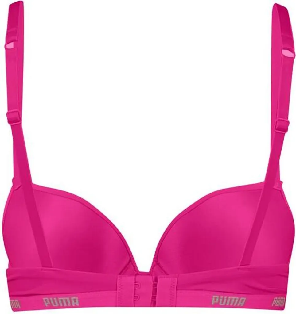 Puma Damen Women Bra Push-Up BH Neon Pink 4 Puma Damen Women Bra Push-Up BH Neon Pink – Bild 2