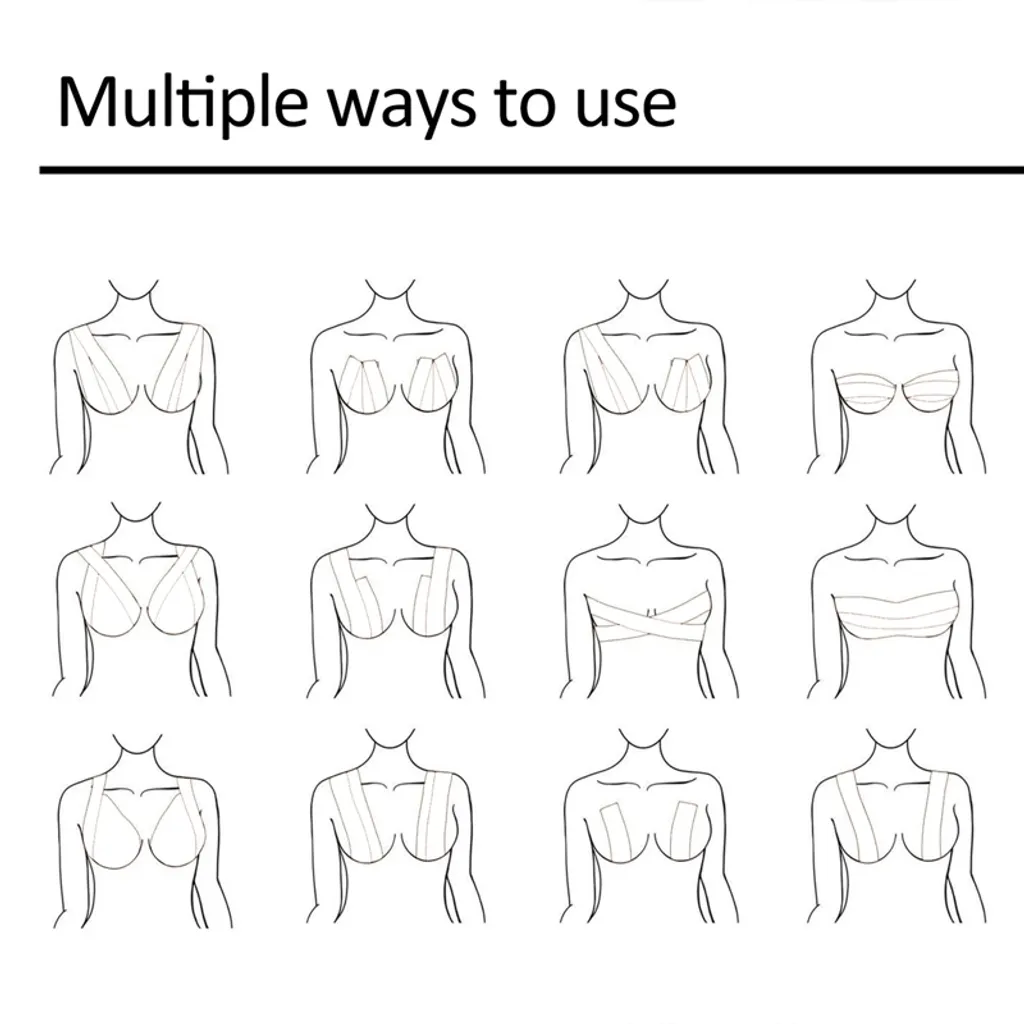 Unsichtbares Brustband Für Frauen, BH, Nippelabdeckung, Selbstklebendes Push Up Bruststraffungsband 6 Unsichtbares Brustband Für Frauen, BH, Nippelabdeckung, Selbstklebendes Push Up Bruststraffungsband – Bild 4