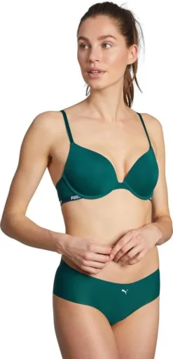 Puma Damen Women Bra Push-Up BH Grün Varsity Green -Günstiges Mode Wucht Geschäft acaea027973a32d676de16bb54ec5980