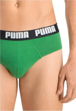 PUMA Herren Slips - Basic Brief, Everyday, 2er Pack Grün M -Günstiges Mode Wucht Geschäft ad65a4fb7ae4d0b33d1dff296bc22371